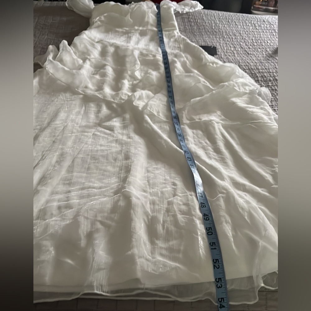 Lulu’s Ruffles White dress 👗 - Picture 13 of 14